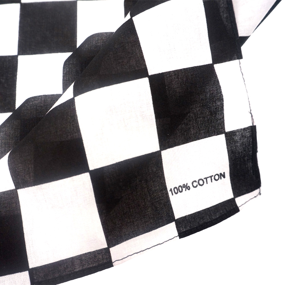 Checkerboard Flag Bandanas Cot - Bandana Blank White recension och pris
