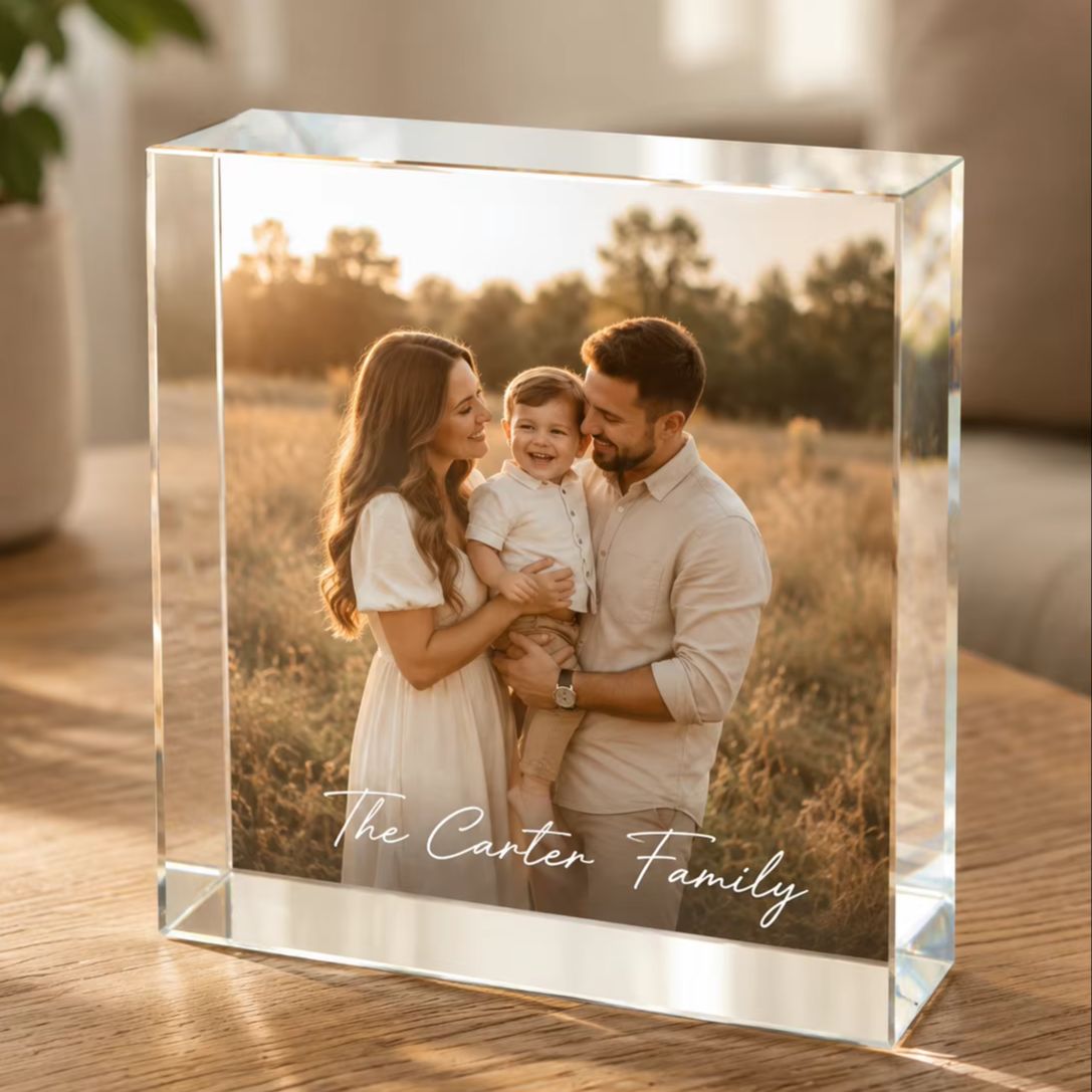 Personalized Family Acrylic Ph - Photo Acrylic Block recension och pris
