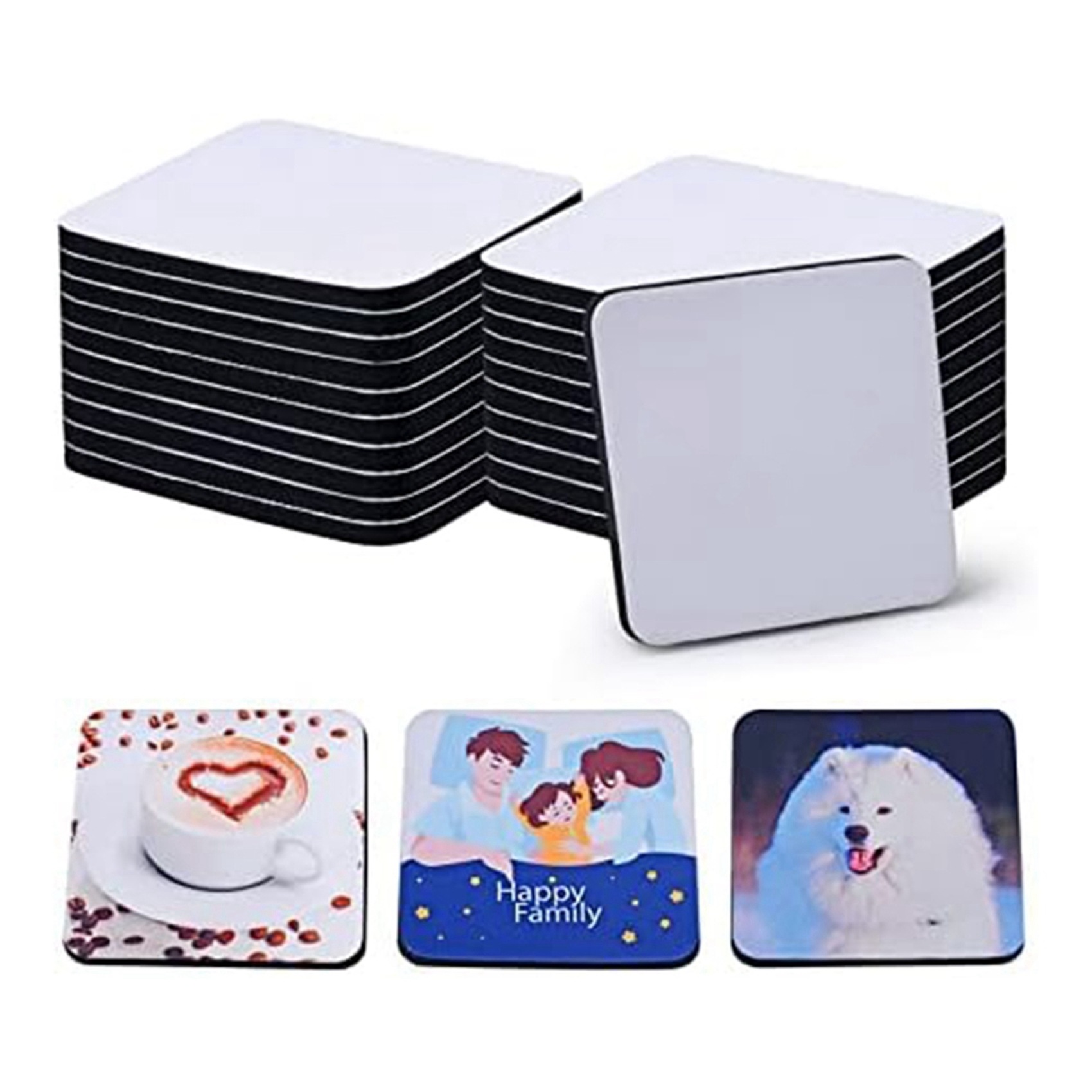 40PCS Square Sublimation Blank - Coaster Sublimation Blank recension och pris