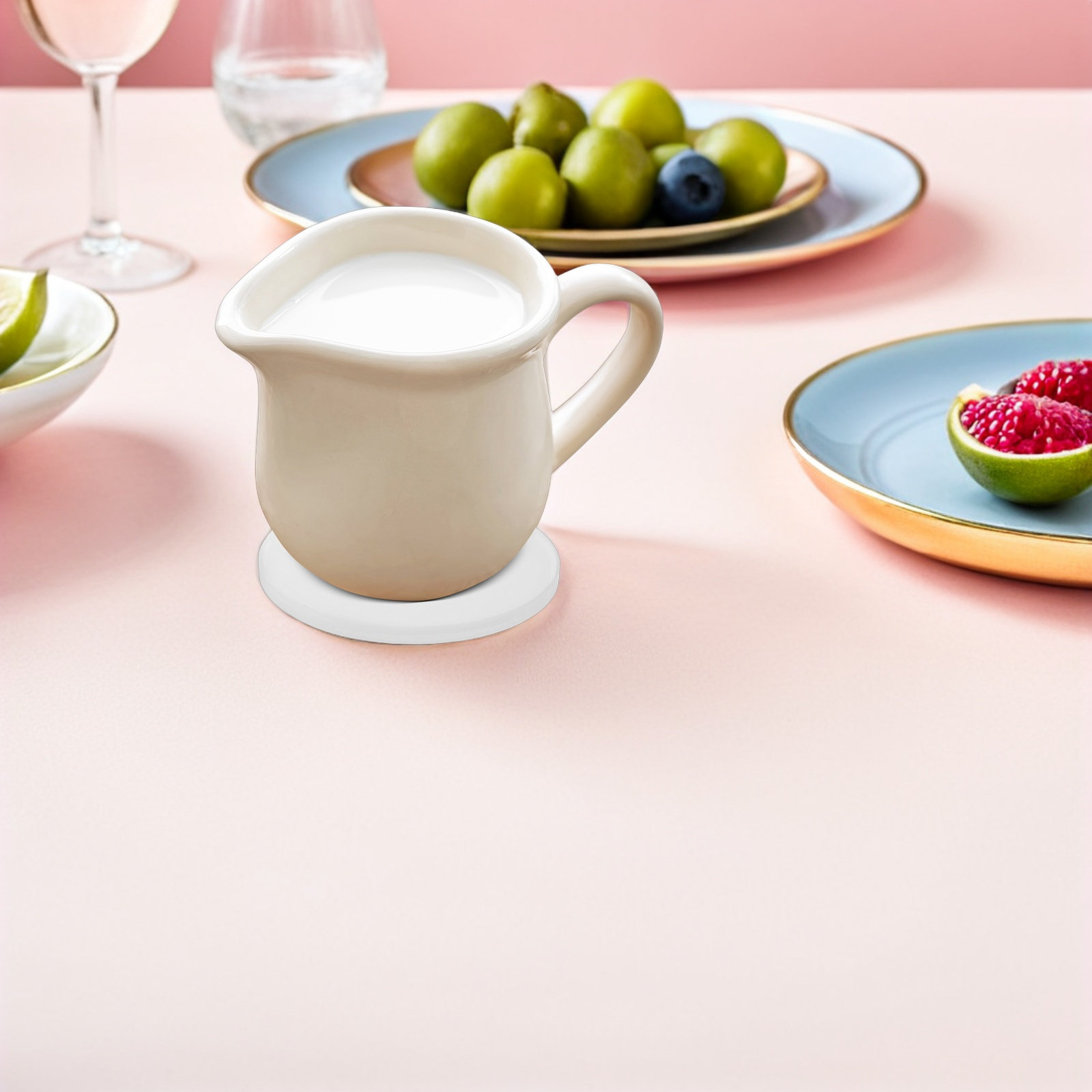 12Pcs White Round Ceramic Coas - Coaster Sublimation Blank recension och pris