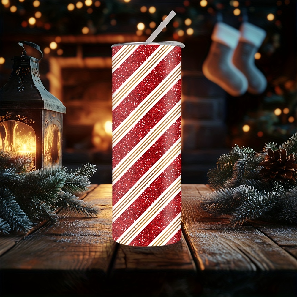 1pc 20oz Christmas Red and Whi - Tumbler 20Oz White recension och pris