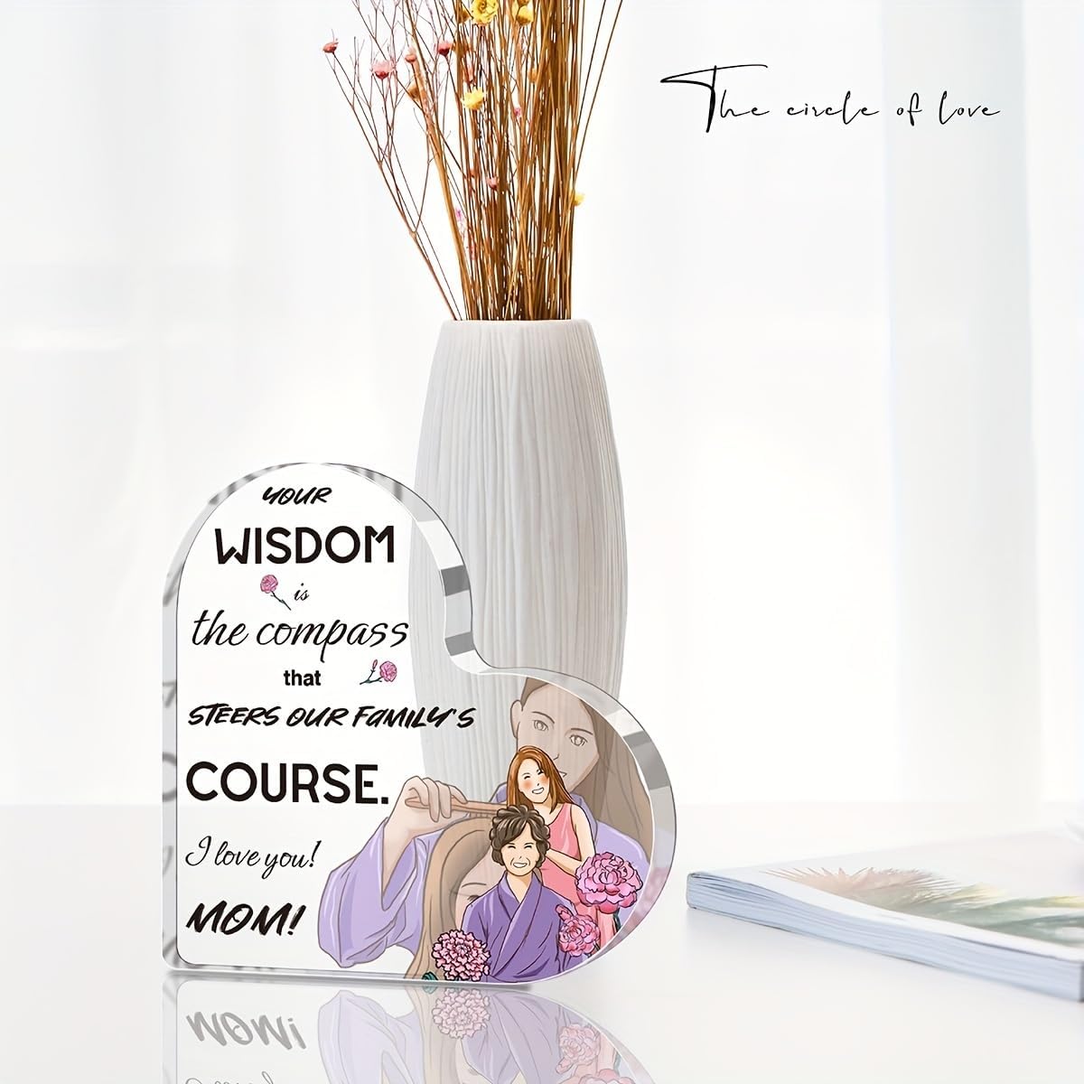 Family Heart Shape Acrylic Pla - Photo Acrylic Block recension och pris
