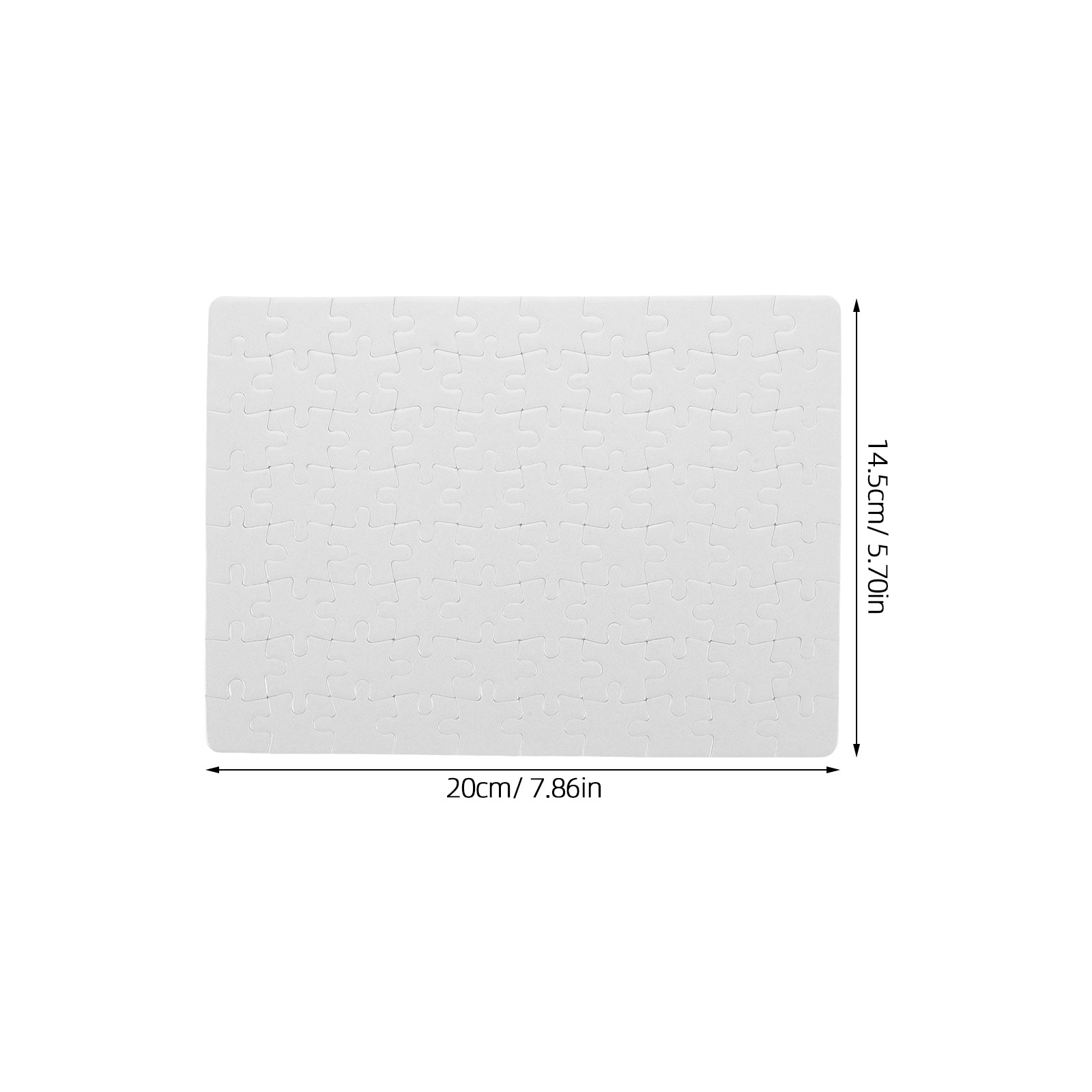 4Sheets Blank Jigsaw Puzzles W - Puzzle Blank White recension och pris