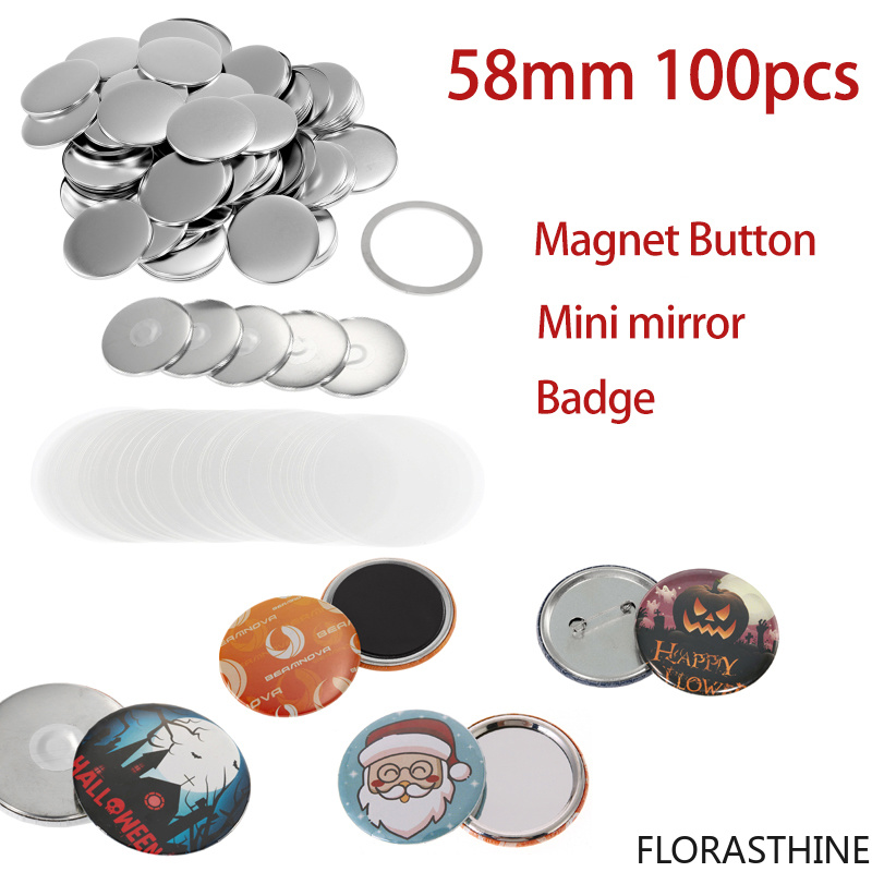 100set 58mm Blank Pin Button B - Button Badge Blank recension och pris