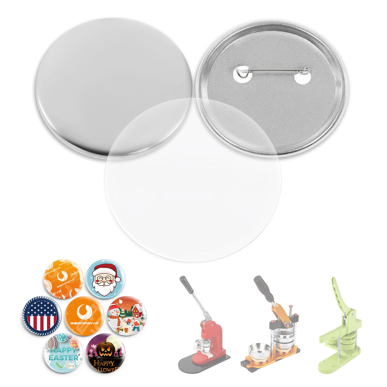 100set 58mm Blank Pin Button B - Button Badge Blank recension och pris